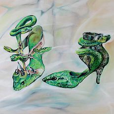 the snake shoes | 40 x 50 cm