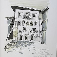 Palazzo | Tusche | 16 x 21 cm
