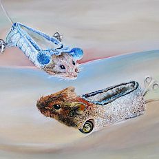 the mouse shoes | 40 x 50 cm