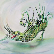 the chameleon shoe | 40 x 50 cm