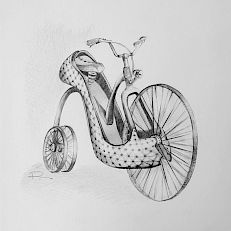 Bicycle Schuh | 22 x 22 cm | sold