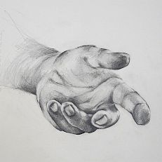 Handstudie | Grafit | 50 x 40 cm