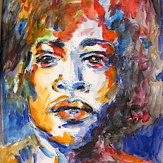 Jimi Hendrix I 65 x 50 I Acrylic