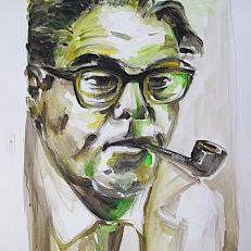 Max Frisch I 65 x 50 I Acrylic