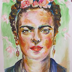 Frida Kahlo I 65 x 50 I Acrylic